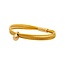 Charm dames armband met gouden ashouder - geel
