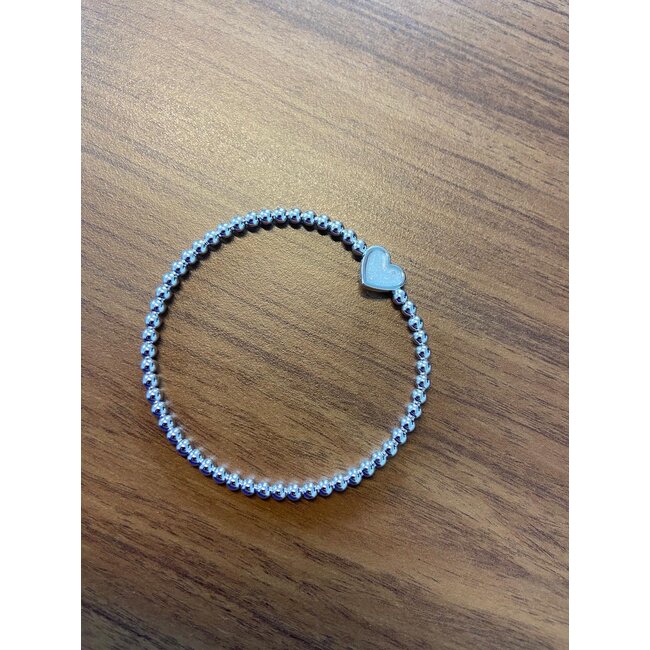 Dames bellen armband as hart