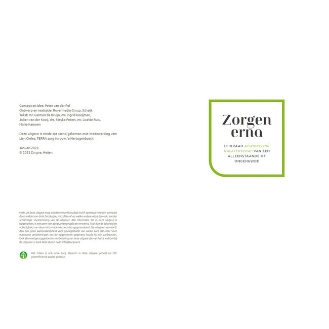 Zorgen erna - alleenstaande - Boek