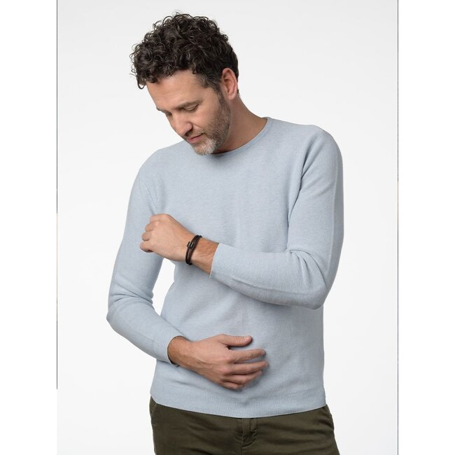 Koord herenarmband zwart met zwart edelstalen ashouder