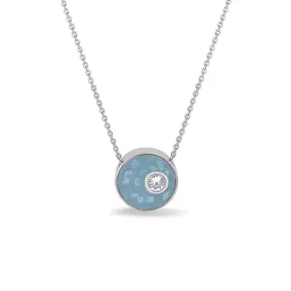 See You gedenksieraden Mini schijf edelsteen ketting - ashanger