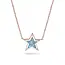 Ster edelsteen ketting - ashanger