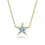 Ster edelsteen ketting - ashanger
