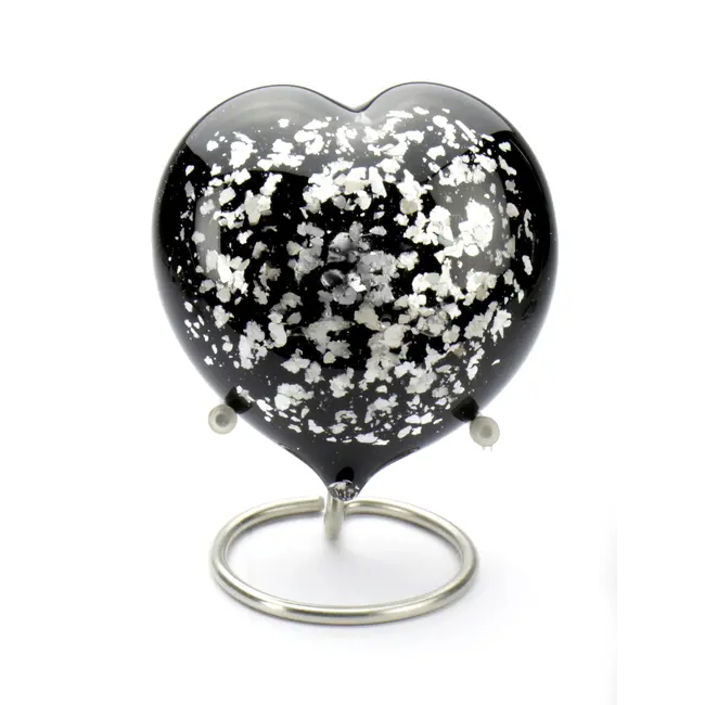 Kristalglas hart urn – diverse kleuren