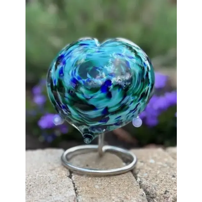 Kristalglas hart urn – diverse kleuren