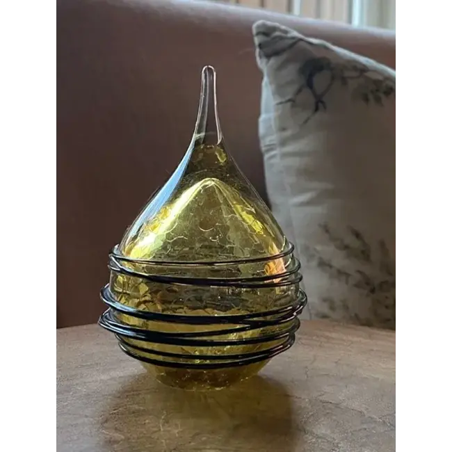 Druppelvormige mini urn Swirl - diverse kleuren