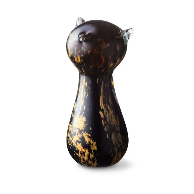 Kirstalglas katten urn – diverse kleuren