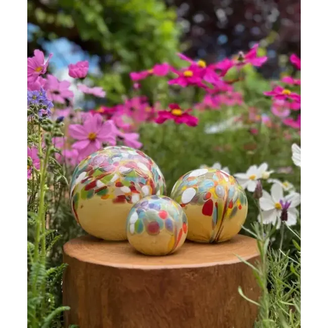 Kristalglazen urn Elan-line - bloemenveld (diverse maten)