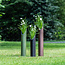 Aluminium urn tuinornament klein – signaalzwart