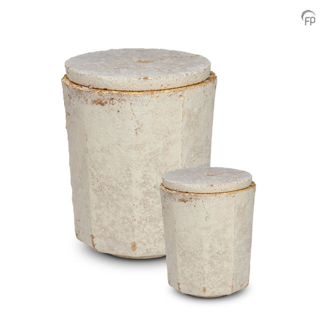 Biologische urn Mycelium – wit & bruin