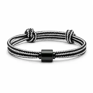 Tadblu Ever noble herenarmband met ashouder black edition