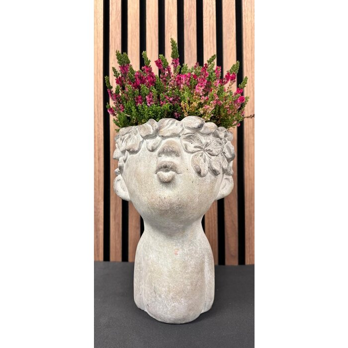 Concrete face grau 18x18x26cm