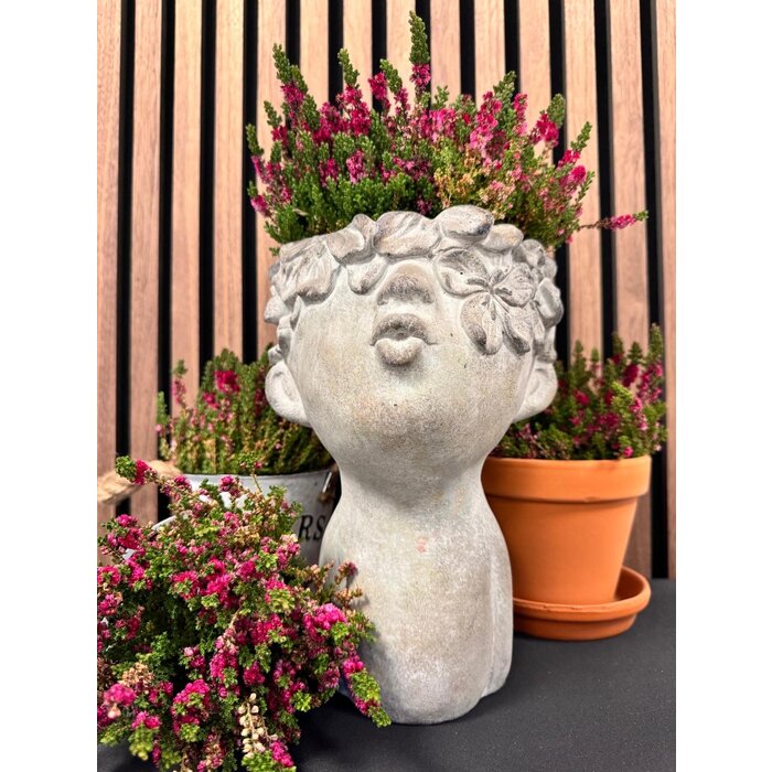 Concrete face grau 18x18x26cm