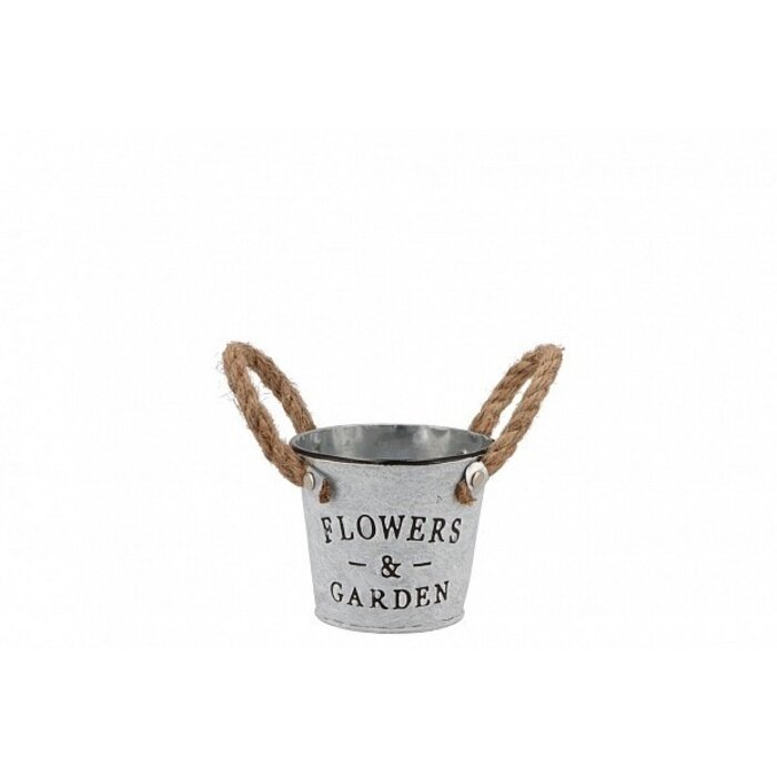 Zinkblumentopf mit Ohren 10x10cm