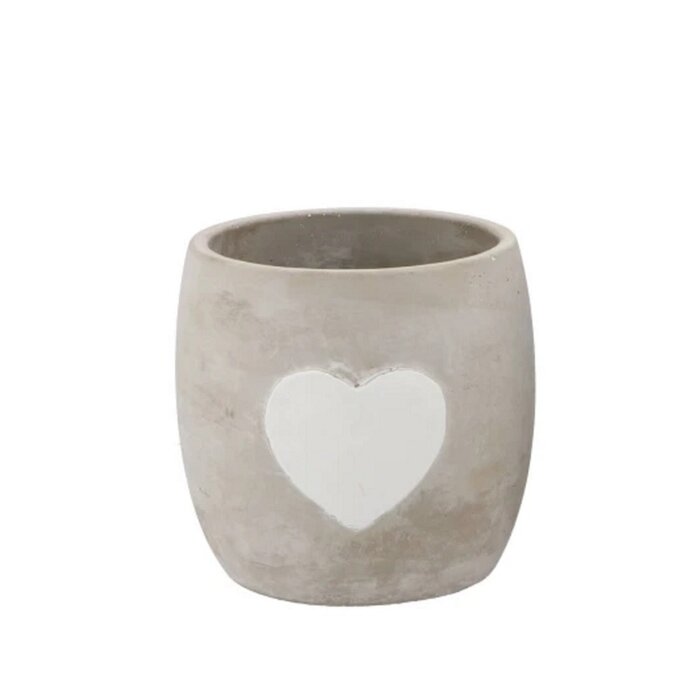 Betonblumentopf love amore 14x14x13cm
