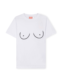 T.I.T.S. TITSSHIRT WIT/ZWART