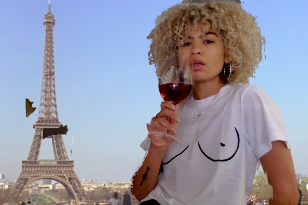 T.I.T.S. TITSSHIRT WIT/ZWART