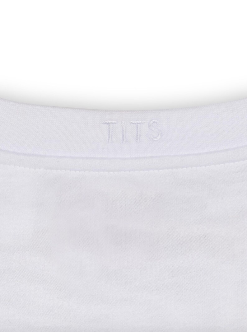 T.I.T.S. TITSSHIRT WIT/ZWART