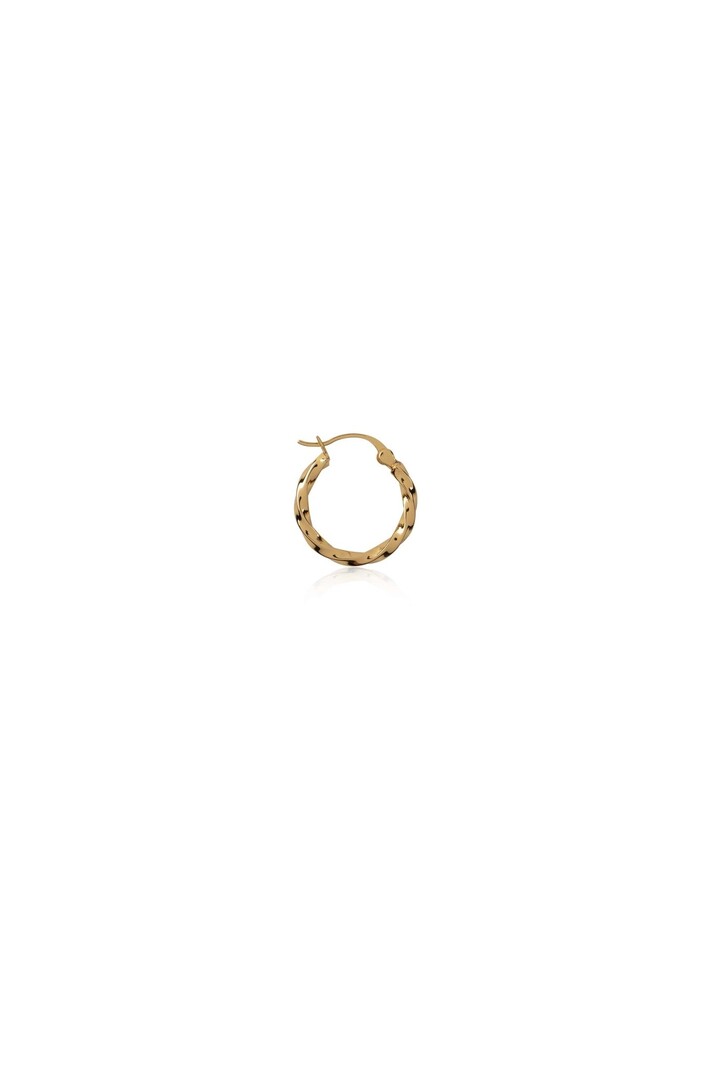 T.I.T.S. TWIST OORBEL HOOP KLEIN GOUD