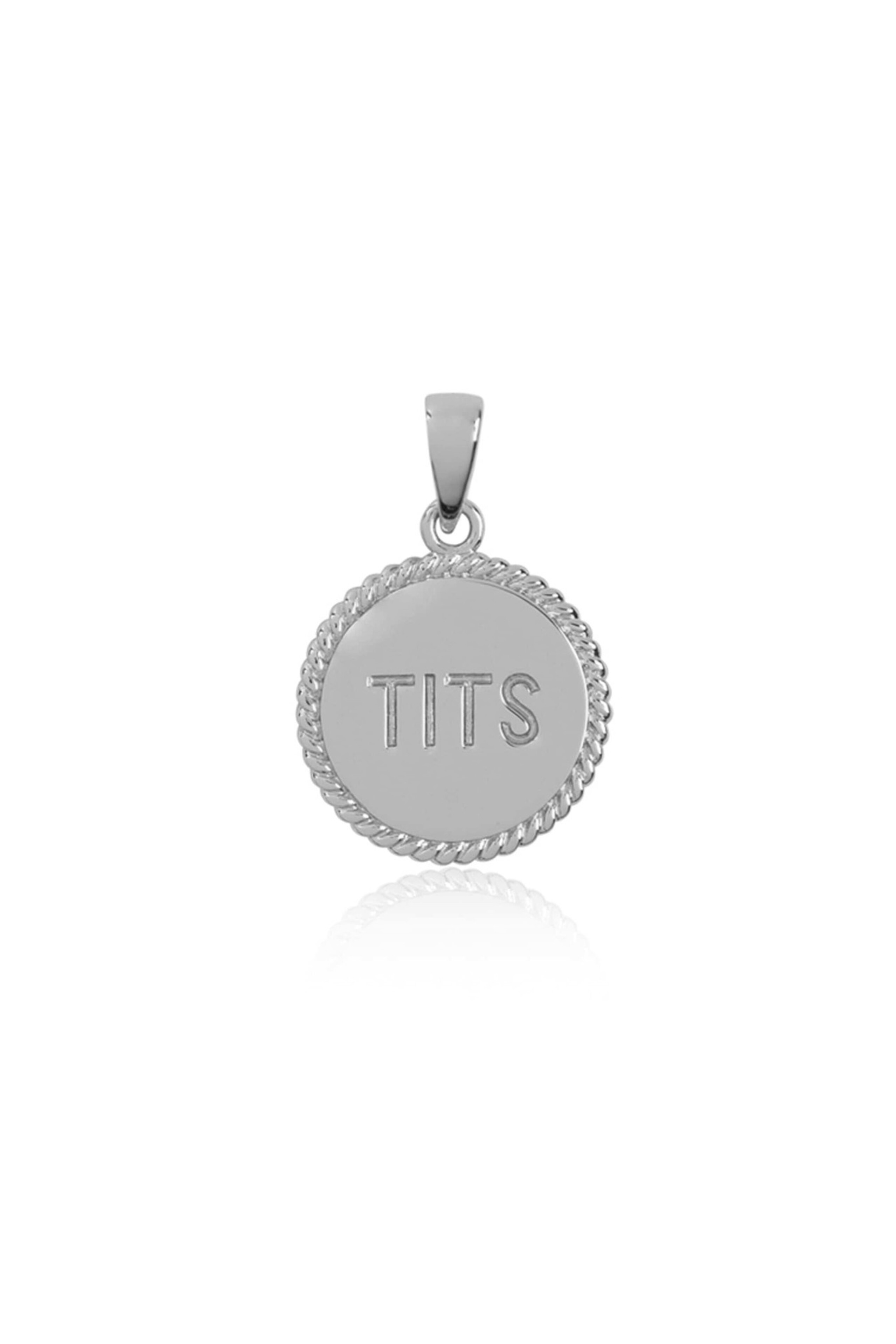 TITS TWO SIDES PENDANT SILVER