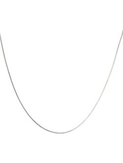 T.I.T.S. BOX CHAIN NECKLACE SILVER