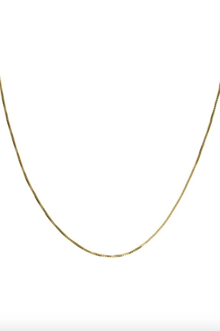 T.I.T.S. BOX CHAIN NECKLACE GOLD