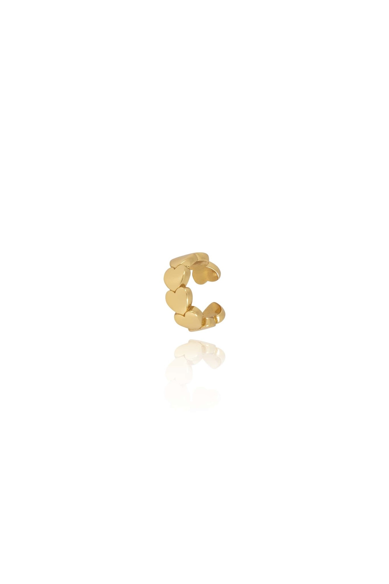 T.I.T.S. HEART EAR CUFF GOLD