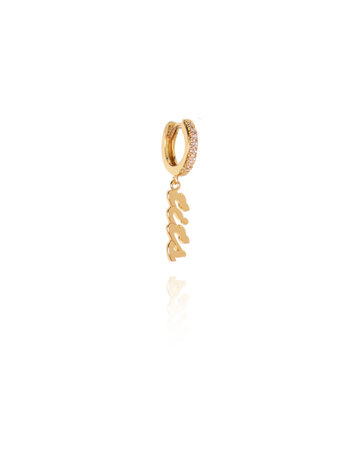 T.I.T.S. TITS CRYSTAL EARRING GOLD