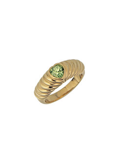 T.I.T.S. CROISSANT HEART RING