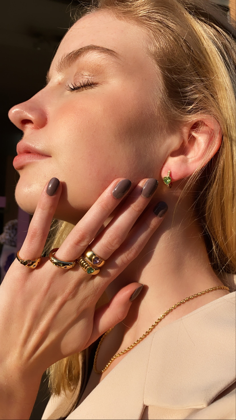 T.I.T.S. CROISSANT HEART RING