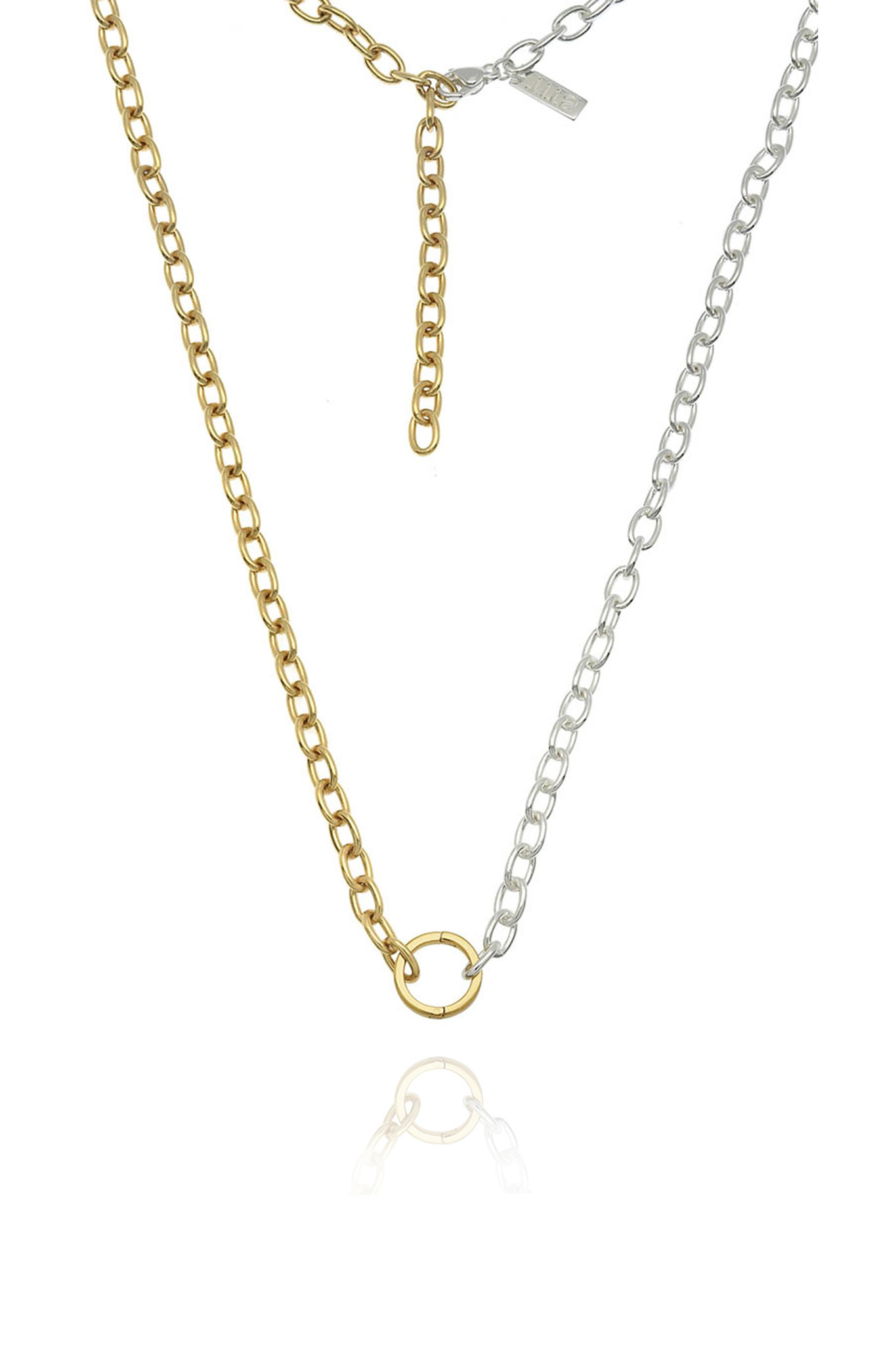 T.I.T.S. GOLD & SILVER CLASP NECKLACE