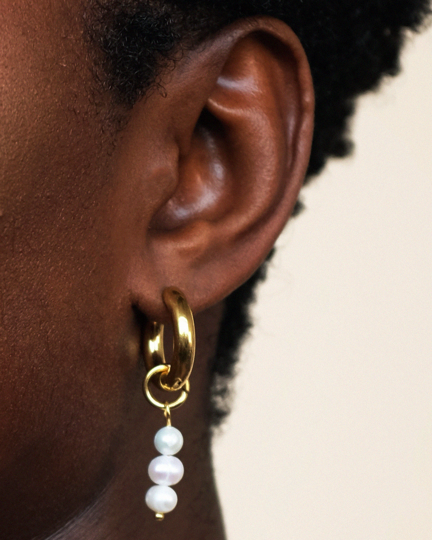 T.I.T.S. TRIPLE PEARL EARRING