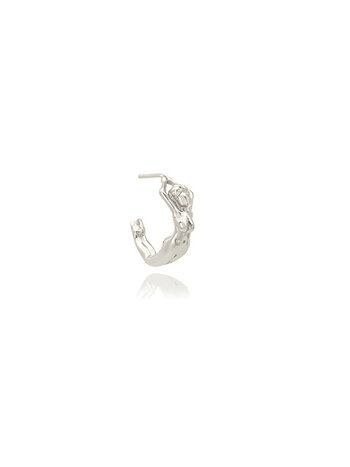 T.I.T.S. BODY HOOP EARRING SILVER