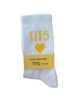 T.I.T.S. TITS LOGO SOCKS - Yellow