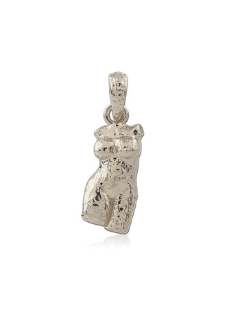T.I.T.S. HAMMERED BODY PENDANT SILVER