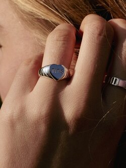 T.I.T.S. GRIT RING SELF LOVE SILVER