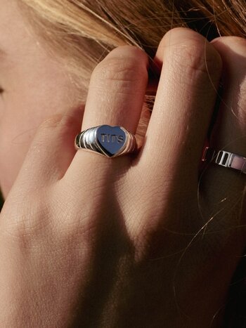 T.I.T.S. GRIT RING SELF LOVE SILVER