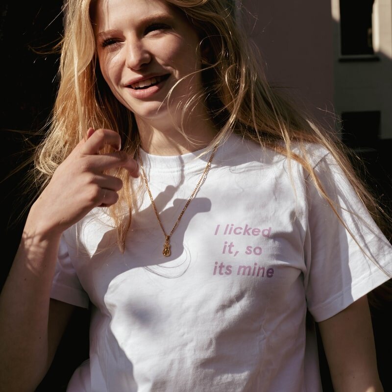 T.I.T.S. T-SHIRT I LICKED IT WHITE