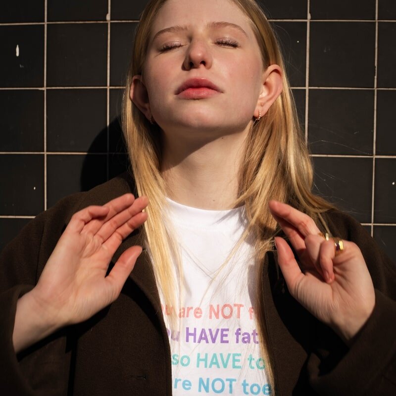 T.I.T.S. T-SHIRT YOU ARE NOT FAT WHITE