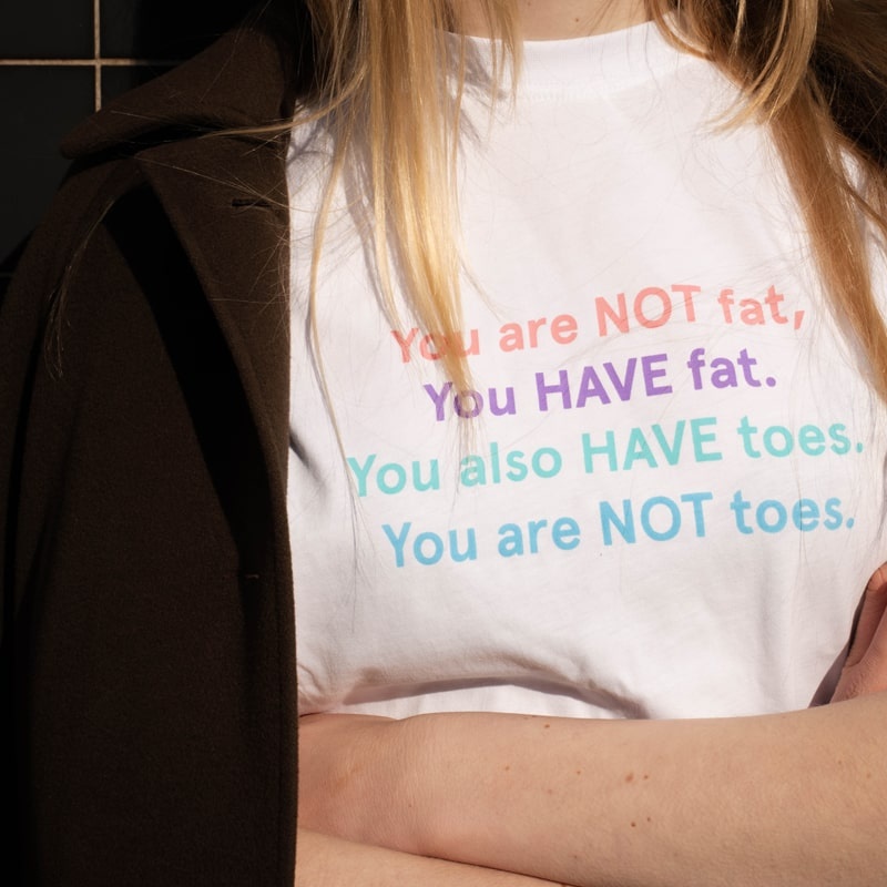 T.I.T.S. T-SHIRT YOU ARE NOT FAT WIT