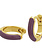 Huggy Enamel Dark Purple Gold