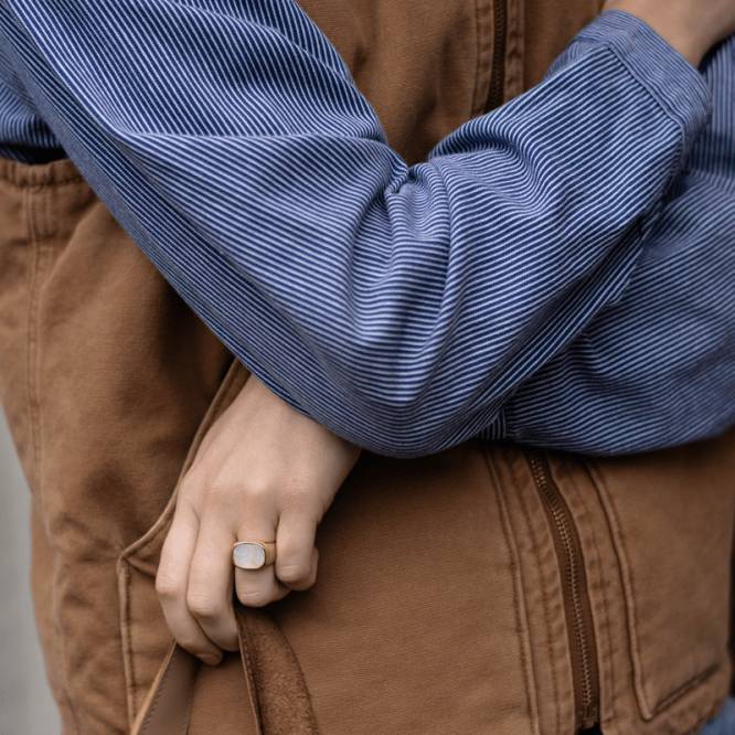 Our iconic Mother of Pearl Ring