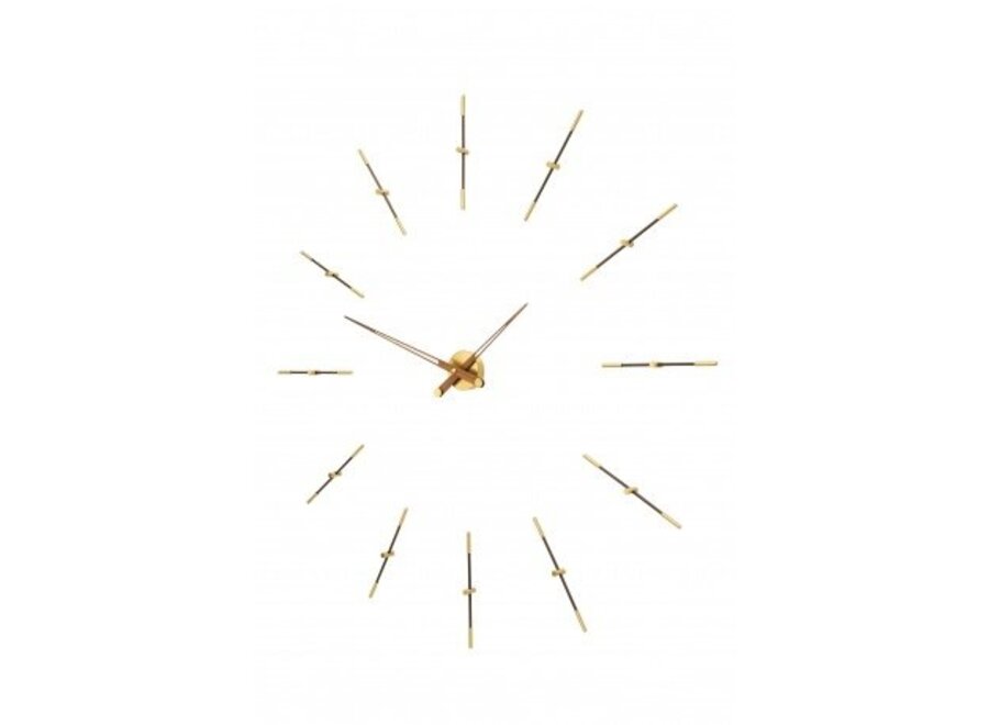 Design clock Merlín Gold