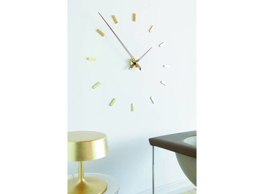 Design wall clock 'Tacón Gold N'