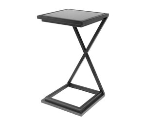 EICHHOLTZ Side table 'Cross black' - Wilhelmina Designs USA EICHHOLTZ Side table 'Cross black' - Wilhelmina Designs USA