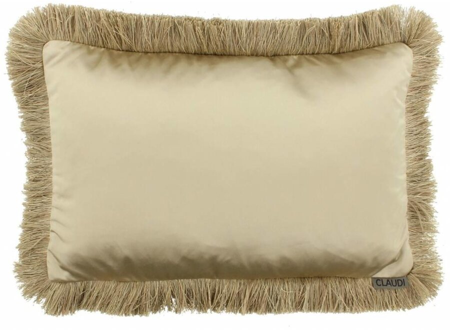 Decorative Pillow Dafne Gold Fringe color Gold
