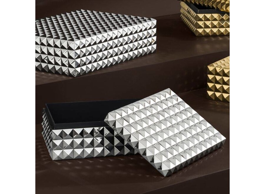 Luxury Storage Box 'Vivienne' S - Nickel