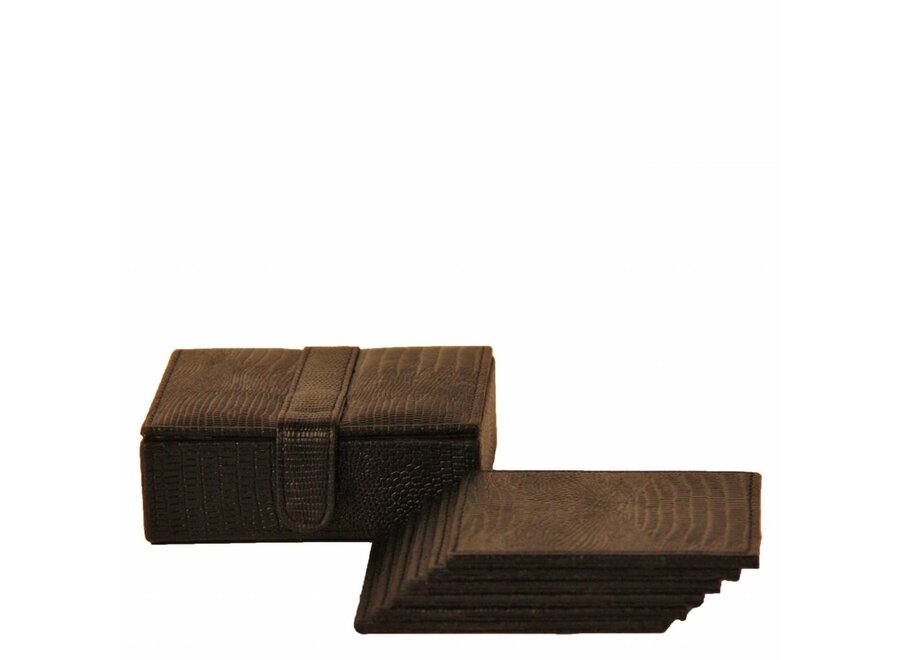 Coasters 'Doukas' Brown - set of 6