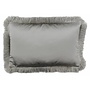 Decorative Pillow  Dafne Taupe + Fringe Silver