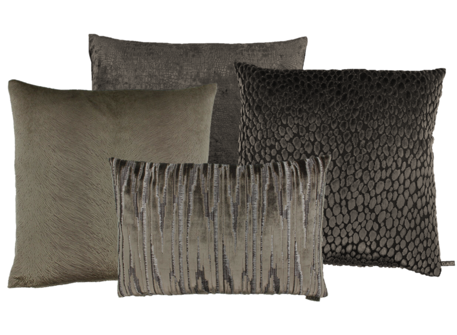 Pillow combination Brown/Dark Taupe: Perla, Speranza, Esta & Zafira